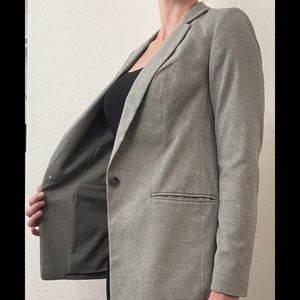 Gray EXPRESS Womens Blazer Size S